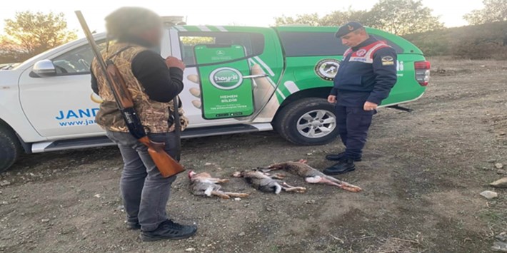20 şahsa avcılık kurallarını ihlal etmekten yasal işlem yapıldı