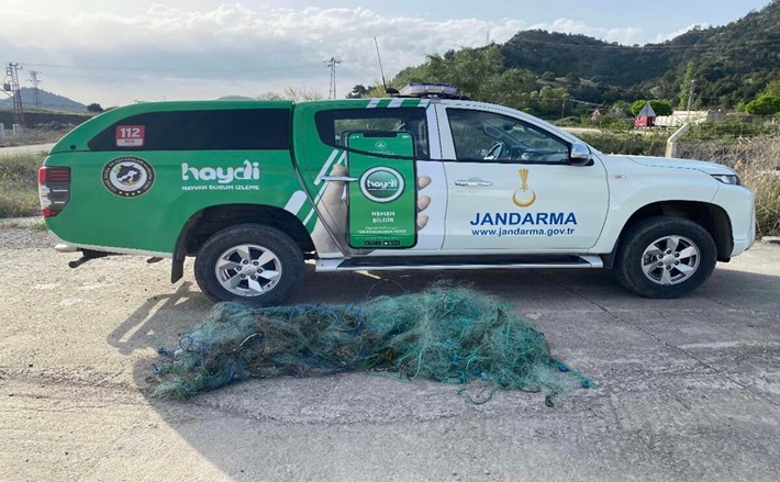 39 bin 934 metre misina balık ağı ele geçirildi