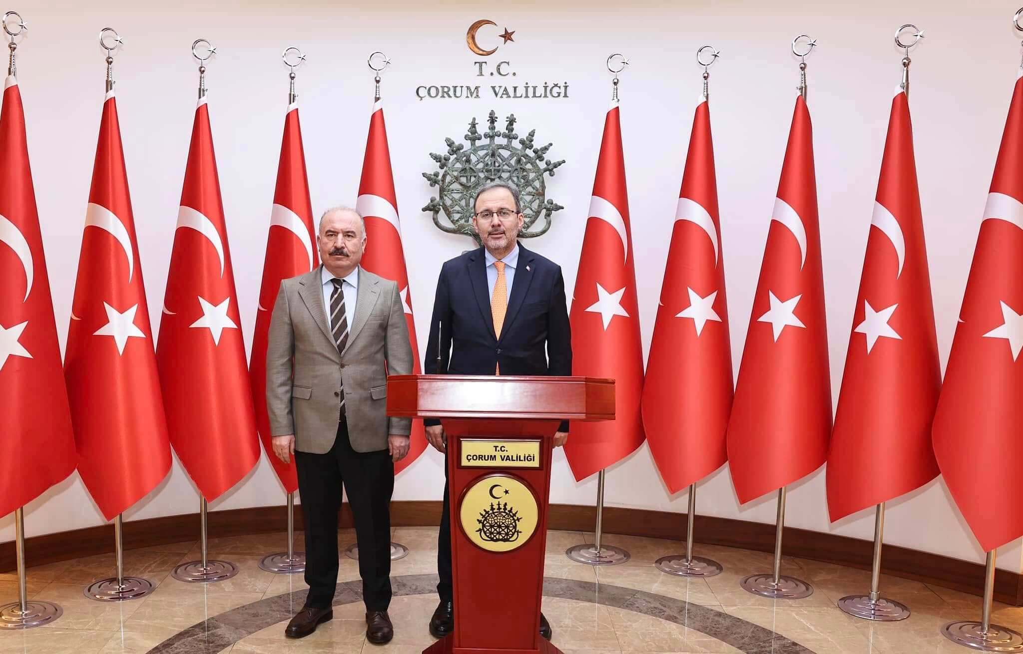 Bakan Muharrem Kasapoğlu, Vali Ali Çalgan ile görüştü