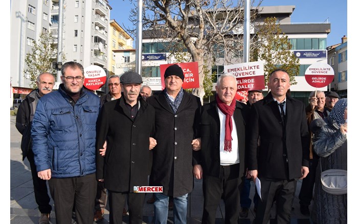 Birleşik Emekliler Sendikası Çorum'da alanlara çıktı