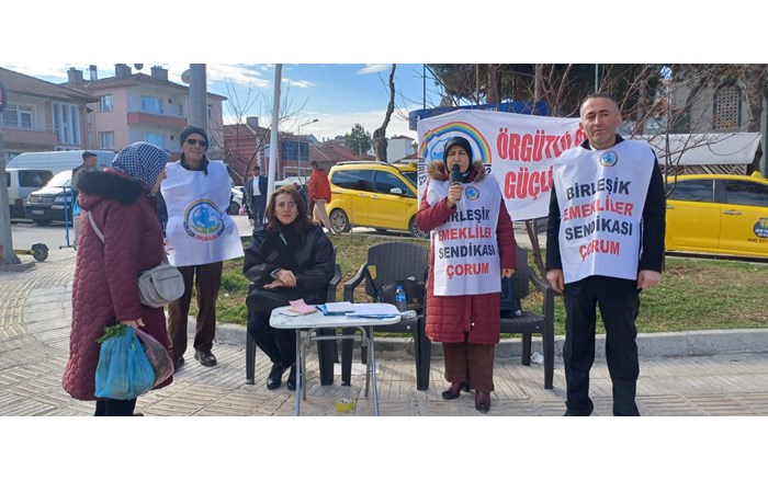 Birleşik Emekliler Sendikası Çorum'da stant açarak üye kaydı yaptı (3)