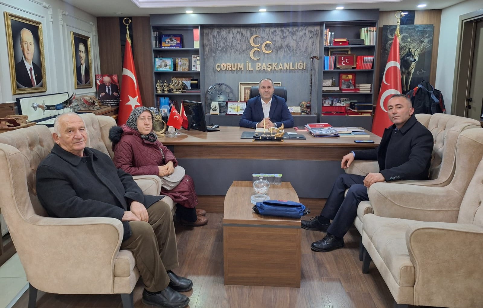 Birleşik Emekliler Sendikası, MHP Çorum İl Başkanı Mehmet İhsan Çıplak ile birlikte