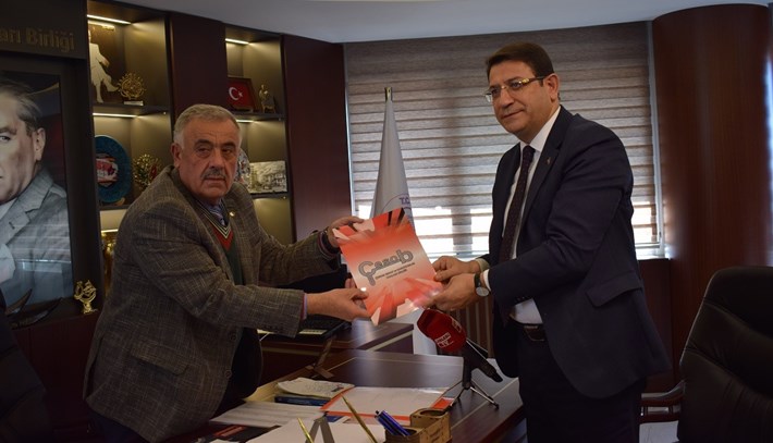 ÇESOB Başkanı Recep Gür, esnafın sorunlarını İdris Şahin'e anlattı (2)