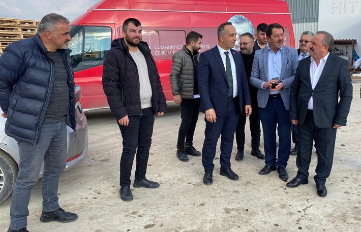 CHP heyeti, Zanaatkarlar Küçük Sanayi Sitesi Yapı Kooperatifi’ni ziyaret etti (3)