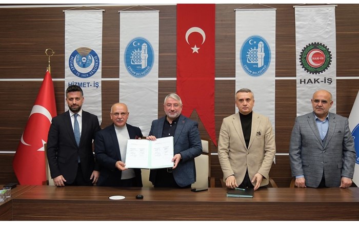 Çorum Belediyesi ile Hizmet iş Sendikası arasında toplu iş sözleşmesi imzalandı