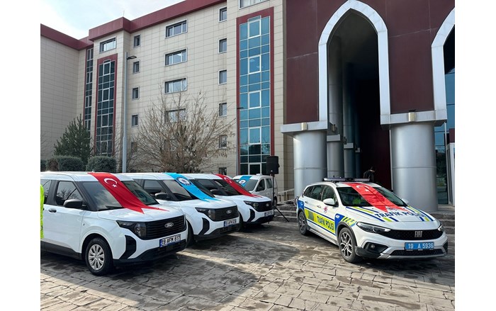 Çorum Emniyet Müdürlüğü, 21 yeni araca kavuştu (3)