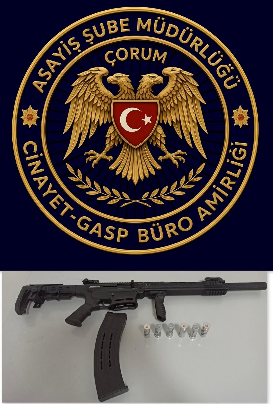 Çorum Emniyet Müdürlüğü ekiplerinin ele geçirdiği suç aletleri (1)