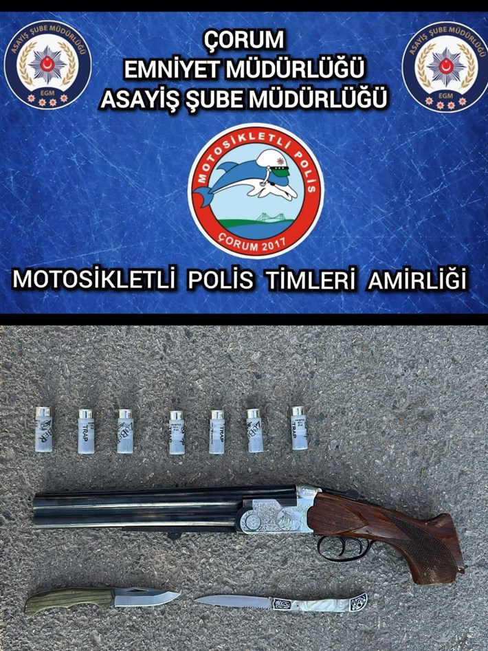 Çorum Emniyet Müdürlüğü ekiplerinin ele geçirdiği suç aletleri (2)