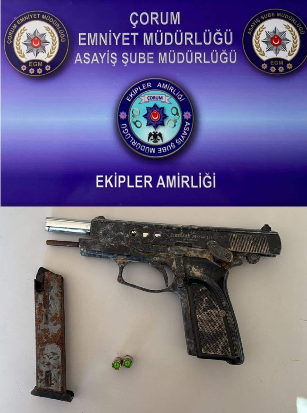 Çorum Emniyet Müdürlüğü, son bir hafta içinde çok sayıda suç aleti ele geçirdi (4)