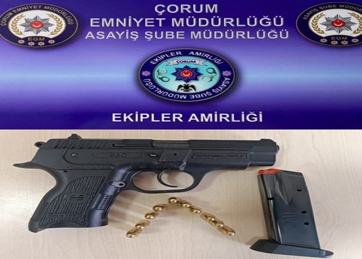 Çorum Emniyet Müdürlüğü tarafından yapılan kontrollerde ele geçirilen suç aletleri (1)