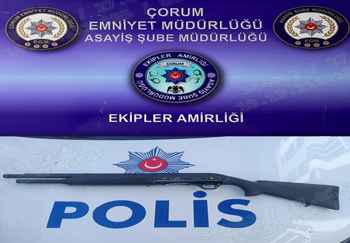 Çorum Emniyet Müdürlüğü tarafından yapılan kontrollerde ele geçirilen suç aletleri (1)