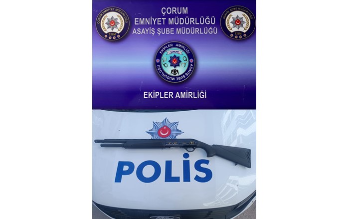 Çorum Emniyet Müdürlüğü'nün çalışmaları sonucu ele geçirilen silahlar (3)