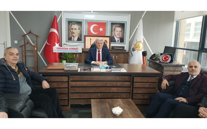 Çorum Hitit Esnaf ve Sanatkarlar Kredi ve Kefalet Kooperatifi Başkanı Erdoğan Çerikci ve yönetimi, AK Partili başkanları kutladı (1)