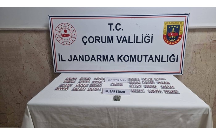 Çorum İl Jandarma Komutanlığından uyuşturucu operasyonu (1)
