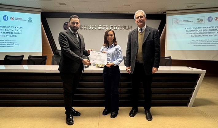 Çorum'da 20 kadın girişimci sertifika aldı (1)