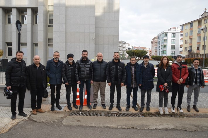 Çorum'da basın mensupları, korumalar hakkında suç duyurusunda bulundu (1)