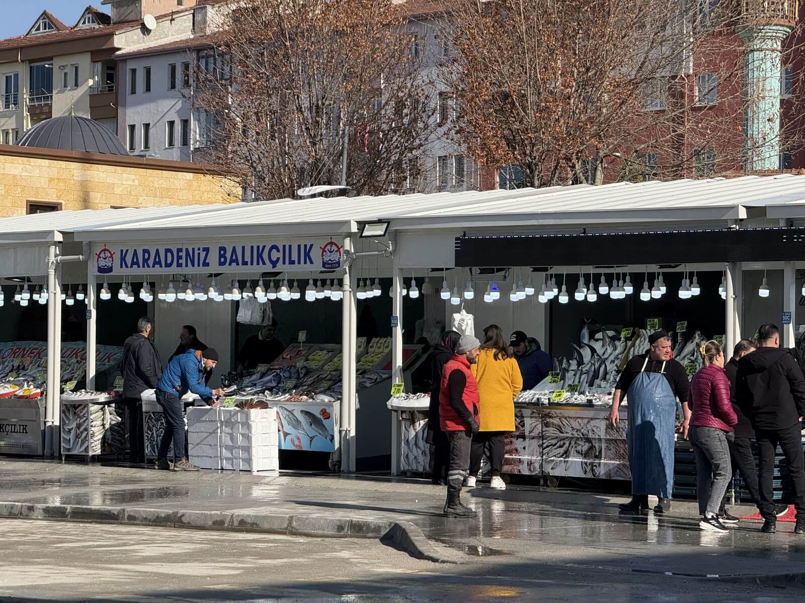 Çorum'daki balıkçılar Bedesten'e taşındı (2)