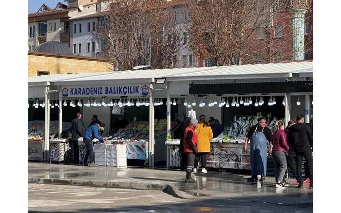 Çorum'daki balıkçılar Bedesten'e taşındı (2)