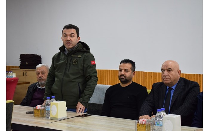 Doğa Koruma ve Milli Parklar Şube Müdürü Hayri Kömür, Çatak hakkında bilgilendirdi