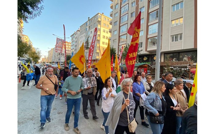 Emek ve Demokrasi Platformu tarafından Filistin halkına sahip çıkmak amacıyla bir yürüyüş ve kitlesel basın açıklaması düzenlendi (7)