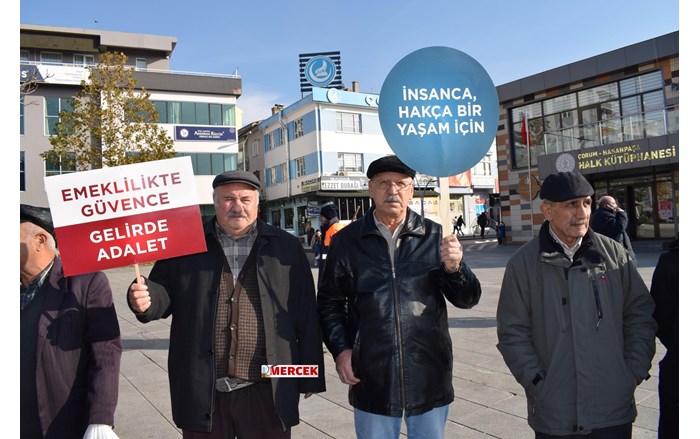 Emekliler insanca yaşam istiyor