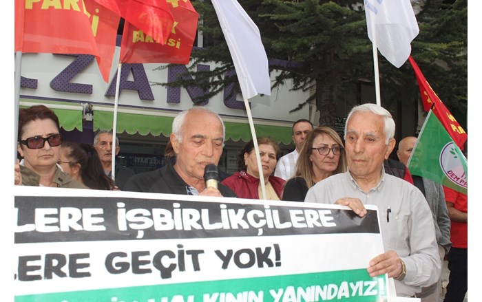 EMEP Çorum İl Başkanı Muharrem Özünel, basın açıklaması yaptı