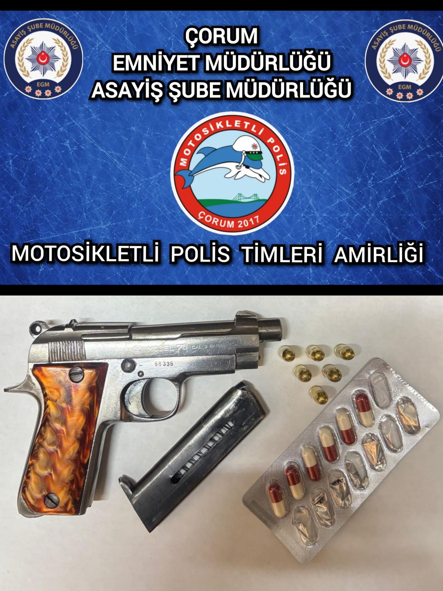 Emniyet Müdürlüğü ekipleri uygulamalar sırasında çok sayıda suç unsuru ele geçirdi (1)