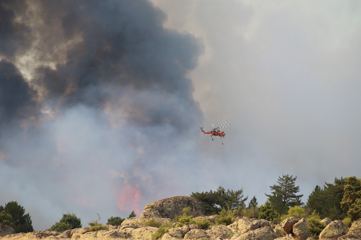 Eskişehir'in Seyitgazi ilçesinde çıkan orman yangınını söndürme çalışmaları sırasında alevlerin arasında kalan 5'i orman iççisi, 5'i AKUT gönüllüsü olmak üzere 10 kişi şehit oldu (5)