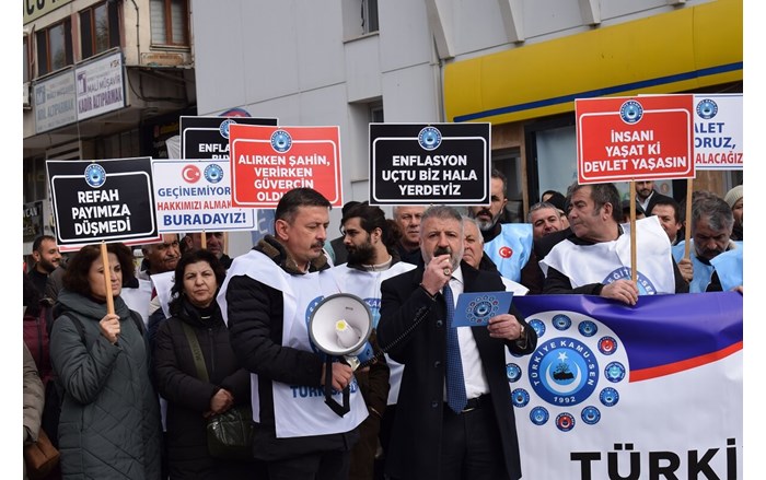 Kamu Sen İl Temsilcisi Selim Aydın, talepleri sıraladı