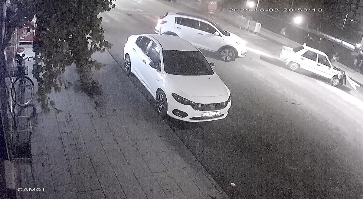 Kaza anı güvenlik kamerasına anbean yansıdı (2)