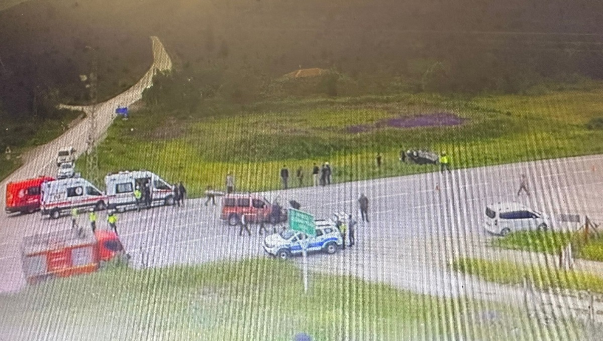 Kaza anı kameraya yansıdı (2)