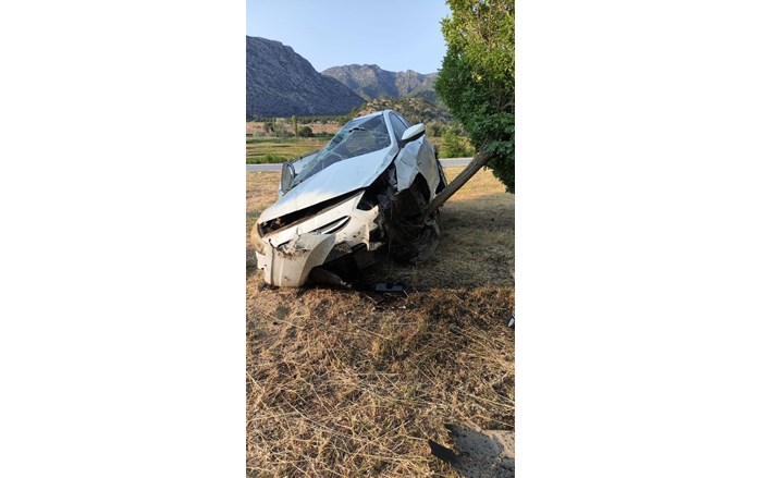 Kaza, Baldıran köyü Kumbel Mahallesi yol ayrımında meydana geldi (1)