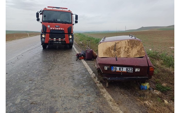 Kaza, Çorum Ankara karayolu üzerindeki Çöplü köyü mevkiinde meydana geldi (2)