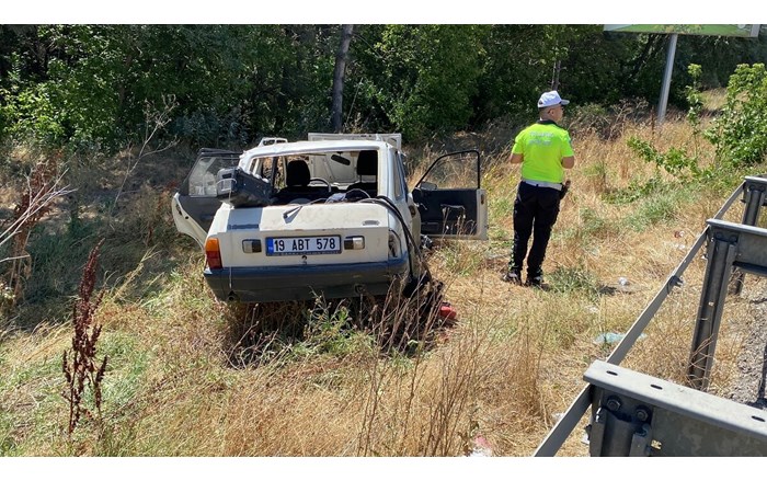 Kaza, Çorum Samsun karayolu mevkiinde meydana geldi (1)