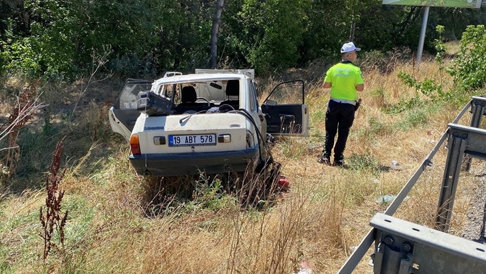 Kaza, Çorum Samsun karayolu mevkiinde meydana geldi (1)