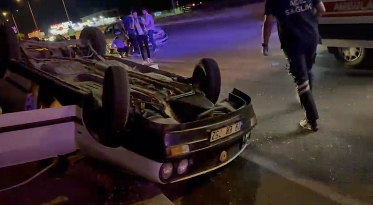 Kaza, D 100 Karayolu İstanbul istikameti Dereboğazı Köprüsü mevkiinde meydana geldi (2)