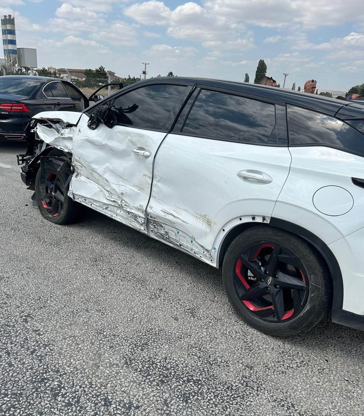 Kaza, eski Alaca Yozgat karayolu Mezbahane kavşağında meydana geldi (1)