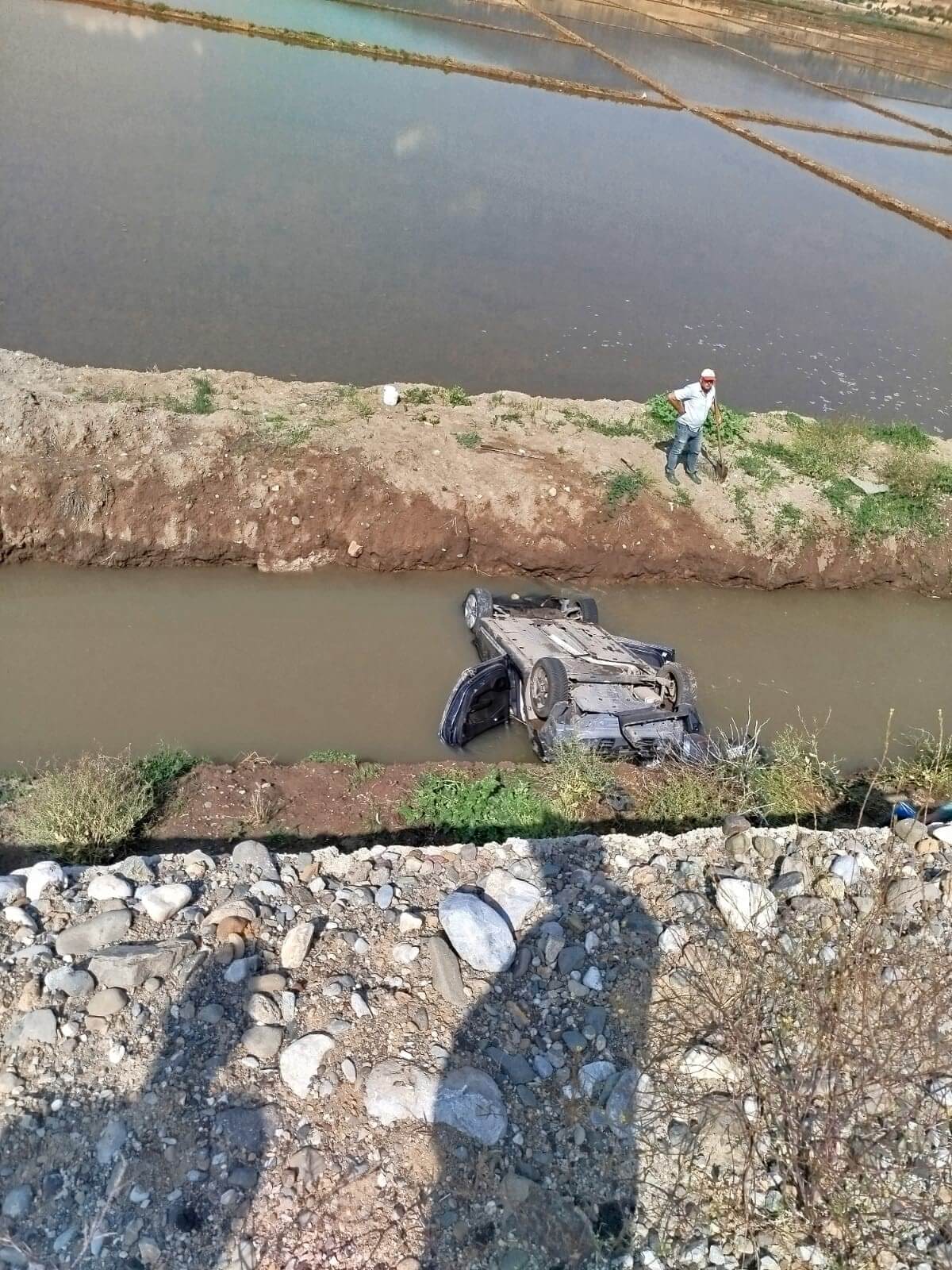 Kaza, Osmancık Çorum karayolu üzerindeki Evlik köyü yakınlarında meydana geldi (2)