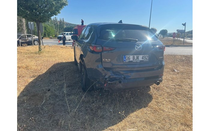 Kaza, Sungurlu Ankara karayolu Karakaya köyü mevkiinde meydana geldi (1)