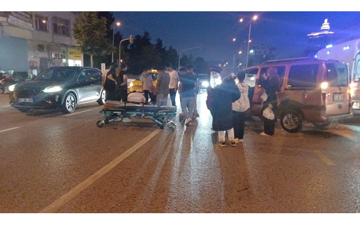 Kazda motosiklet sürücüsü yaralandı