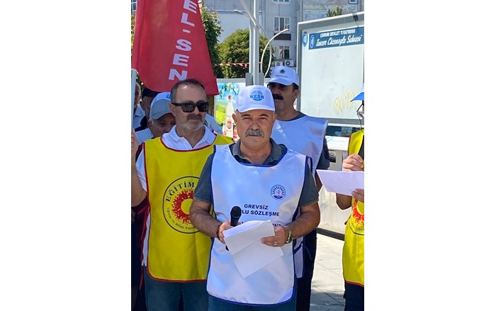 KESK Çorum Şubeler Platformu Dönem Sözcüsü, Tüm Bel Sen Şube Başkanı Nevzat Veldet