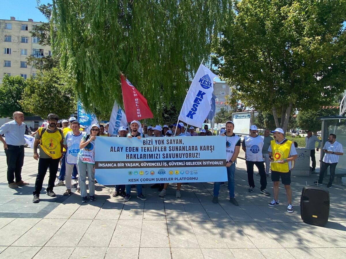 KESK Çorum Şubeler Platformu, taleplerini sıraladı