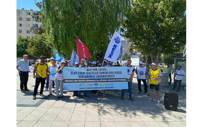 KESK Çorum Şubeler Platformu, taleplerini sıraladı