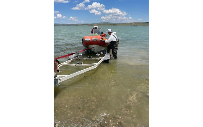 Koçhisar Barajı’ndan 2 bin 600 metre uzunluğunda ağ ele geçirildi (1)