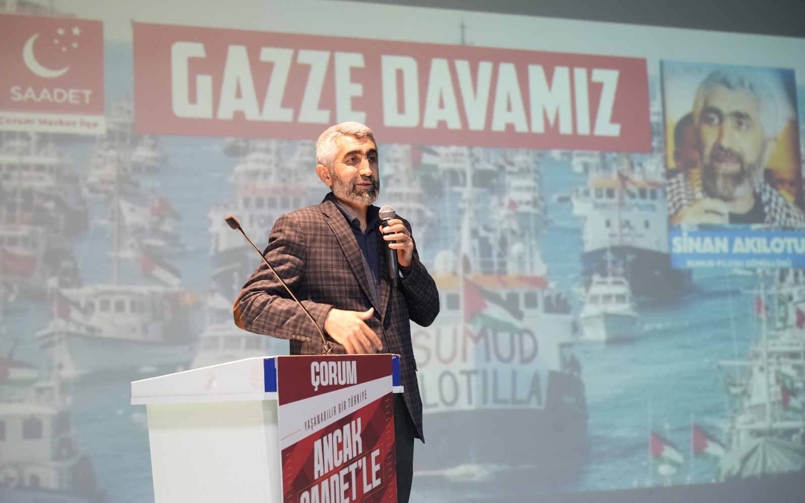 Konferansa, Küresel Sumud Filosu Gönüllüsü, Aktivist Sinan Akılotu konuk oldu (2)