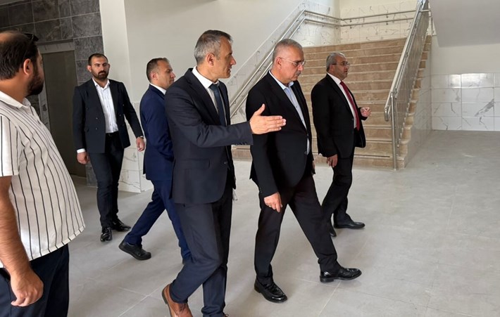 Milletvekili Yusuf Ahlatcı, inşaatları devam eden okullarda inceleme yaptı (1)