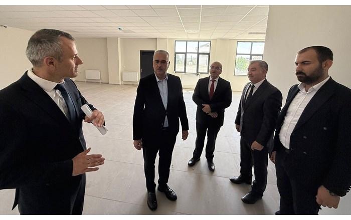 Milletvekili Yusuf Ahlatcı, inşaatları devam eden okullarda inceleme yaptı (2)