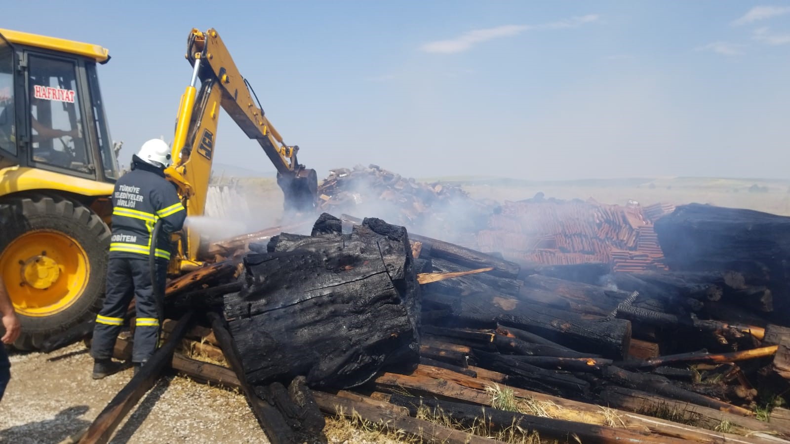 Olay, Alaca ilçesindeki ağaç pazarında meydana geldi
