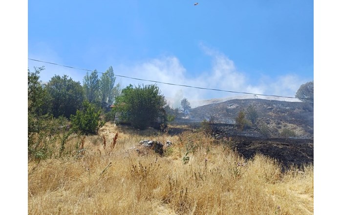 Olay, Alaca ilçesine bağlı Değirmendere köyünde meydana geldi (1)