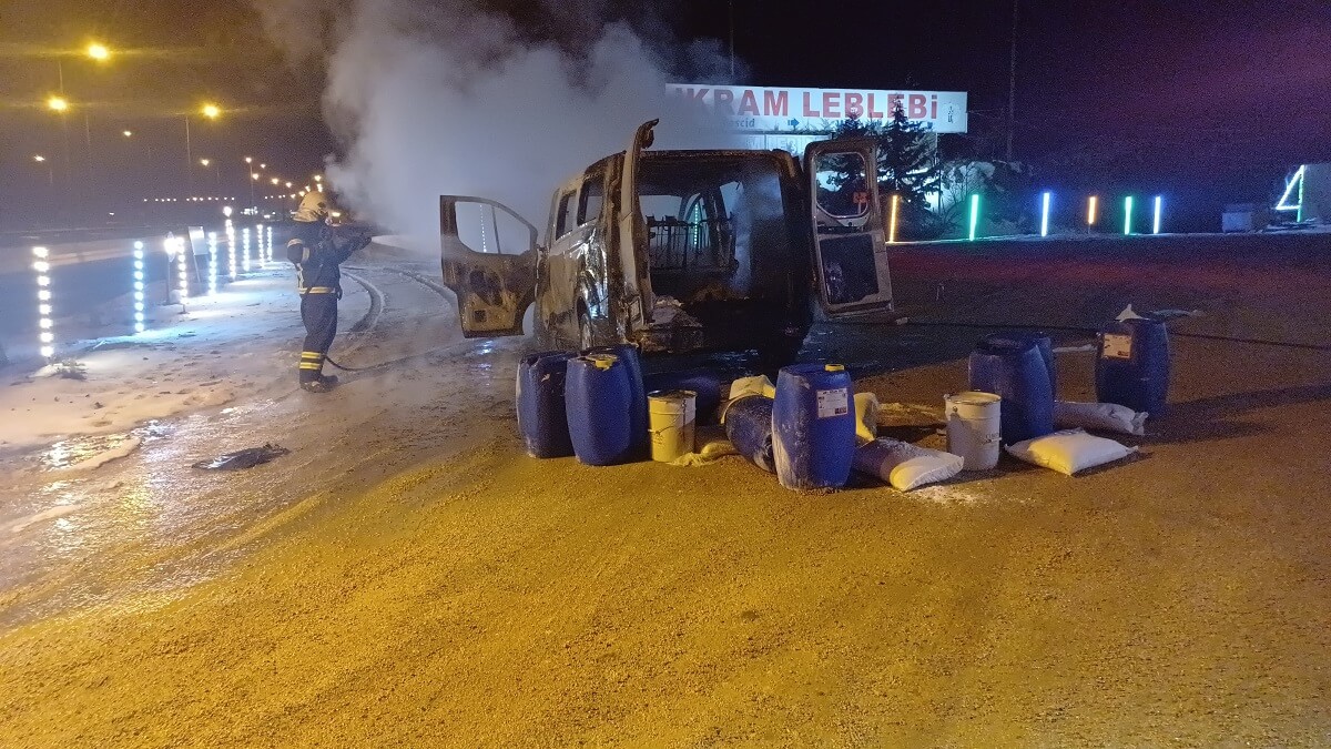 Olay, Çorum Samsun karayolu Sıklık mevkiinde meydana geldi